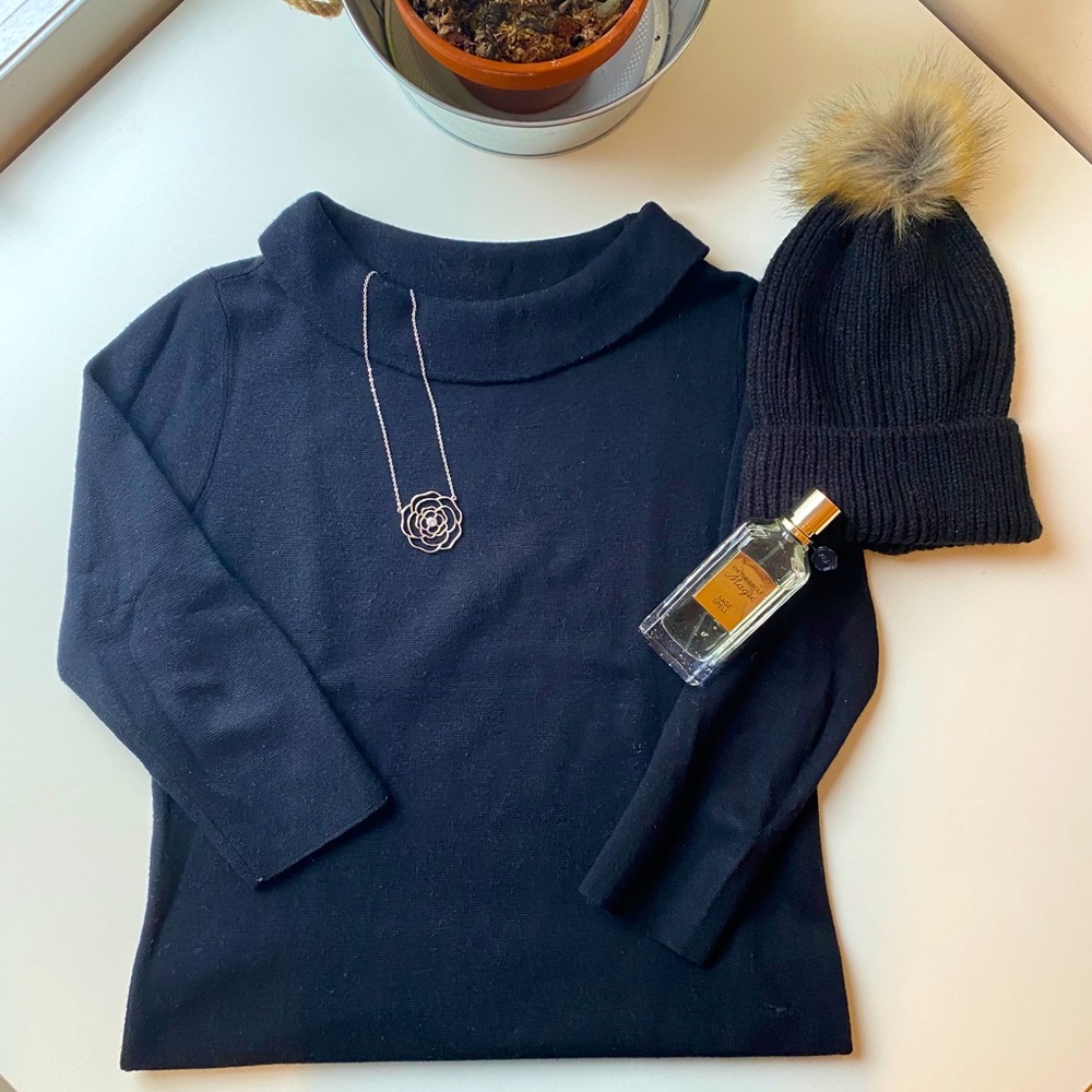 Like New Talbots Sweater with Fixed Cowlneck